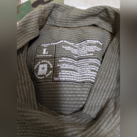 USGI Army Combat Shirt Multicam OCP Quarter Zip Moch Neck FR Rated - Picture 4 of 5